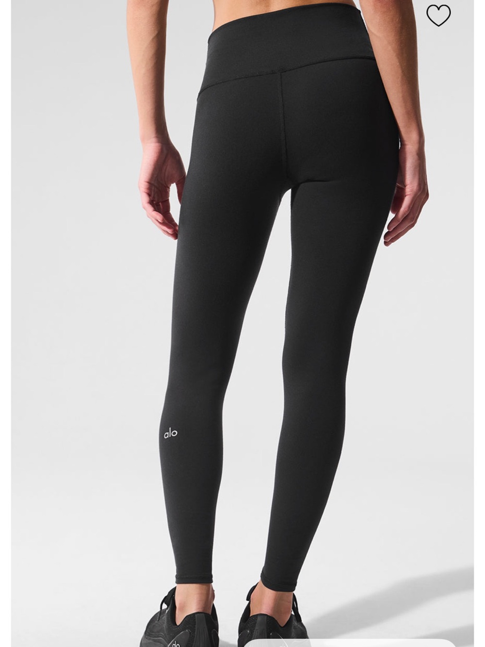 Alo High-Waist Black Yoga 7/8 high waist Leggings size medium